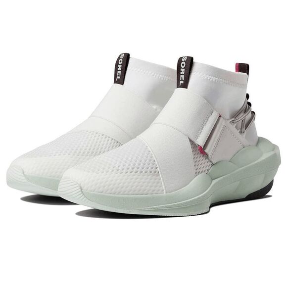 Sorel Women's Explorer Defy Mid Sneakers - Sea Salt 6 - Picture 6 of 7